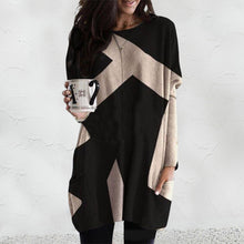 Load image into Gallery viewer, Contrast Geometric Pattern Sweater