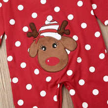 Load image into Gallery viewer, Reindeer Pattern Baby Outing Romper