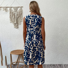 Load image into Gallery viewer, Notched Neck Tiered Dress
