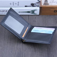 Load image into Gallery viewer, New PU Cross Pattern Men's wallet