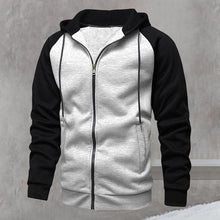 Load image into Gallery viewer, Color Contrast Cardigan Hoodie