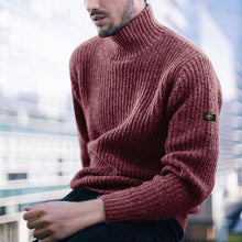 Load image into Gallery viewer, Men's Turtleneck Knit Sweater