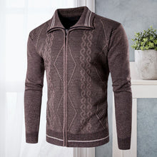 Load image into Gallery viewer, Lapel Zip Cardigan