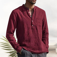 Load image into Gallery viewer, V-neck Linen Shirt
