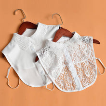 Load image into Gallery viewer, Lady Shirt False Lace Collar