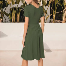 Load image into Gallery viewer, Pocket Crew Neck Dress