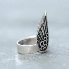 Load image into Gallery viewer, Angel Wing Silver Ring