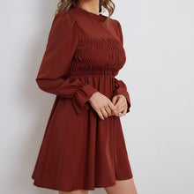 Load image into Gallery viewer, Burgundy Waist Dress