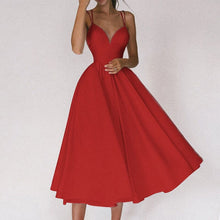 Load image into Gallery viewer, Elegant Strappy V-neck Dress