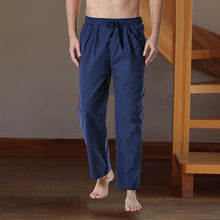 Load image into Gallery viewer, Men’s Cotton Linen Drawstring Pants