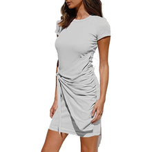 Load image into Gallery viewer, Knotted Short Sleeve Dress