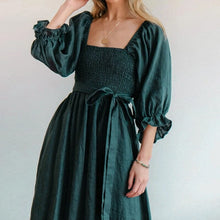 Load image into Gallery viewer, French Ruffled Lantern Sleeves Multi-wear Dress