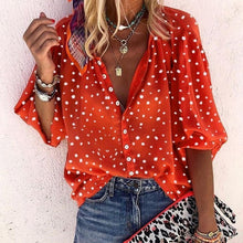 Load image into Gallery viewer, Polka Dot Chiffon Shirt