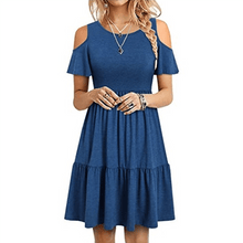 Load image into Gallery viewer, Short Sleeve Off Shoulder Dress