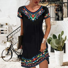 Load image into Gallery viewer, Black Ethnic Style Skirt