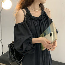 Load image into Gallery viewer, Off Shoulder Balloon Sleeve Dress