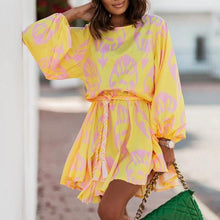 Load image into Gallery viewer, Balloon Sleeve Waist Dress