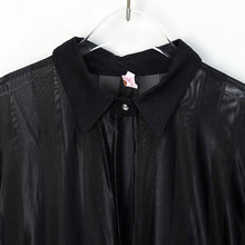 Load image into Gallery viewer, Sheer Mesh & Stripes Keyhole Front Bodycon Dress