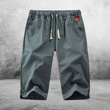 Load image into Gallery viewer, Cotton and Linen Five Point Tie Shorts