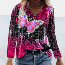Load image into Gallery viewer, Butterfly Print T-shirt