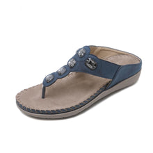 Load image into Gallery viewer, Bohemian Rhinestone Flip Flops