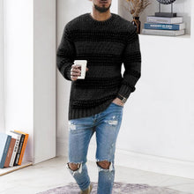 Load image into Gallery viewer, Men's Striped Crewneck Sweater