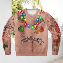Load image into Gallery viewer, Halloween Skull Crew Neck Sweatshirt