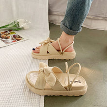 Load image into Gallery viewer, Elegant Bow Sandals with Platform Soles for Women