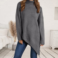 Load image into Gallery viewer, Irregular Turtleneck Sweater