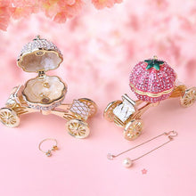 Load image into Gallery viewer, Pumpkin Carriage Rhinestones Jewelry Box