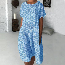 Load image into Gallery viewer, Sunflower Short Sleeve Dress