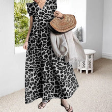 Load image into Gallery viewer, Leopard Print Commuter Long Dress