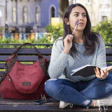 Load image into Gallery viewer, Women Large Capacity Pocket Casual Tote Handbag