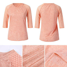 Load image into Gallery viewer, Lace Stitching Round Neck Cropped T-Shirt