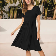 Load image into Gallery viewer, Pocket Crew Neck Dress