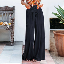 Load image into Gallery viewer, High-waisted Drapey Wide-legged Pants