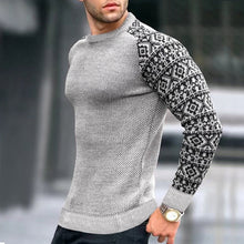 Load image into Gallery viewer, Men's Knitted Waffle Plaid Slimming Top