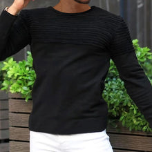 Load image into Gallery viewer, Pleated Solid Colour Stretch-slim Sports Sweater