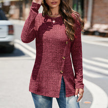 Load image into Gallery viewer, Crewneck Split Sweater