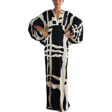 Load image into Gallery viewer, Women's V-Neck Sleeved Printed Dress