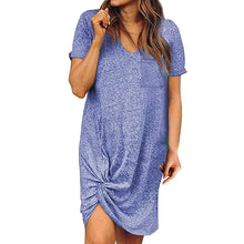 Load image into Gallery viewer, Side Knot Short Sleeve Dress