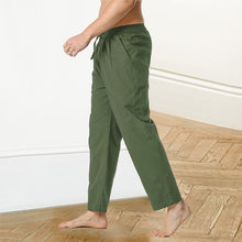 Load image into Gallery viewer, Men’s Cotton Linen Drawstring Pants