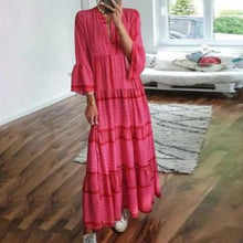 Load image into Gallery viewer, Flared Sleeve Resort Dress