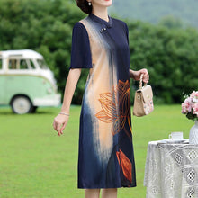 Load image into Gallery viewer, Retro Printing Temperament Chiffon Skirt