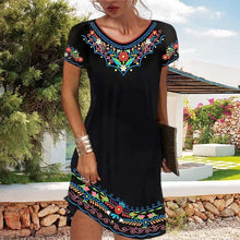 Load image into Gallery viewer, Black Ethnic Style Skirt