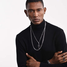 Load image into Gallery viewer, Stainless steel ancient Egyptian Cross men's Necklace