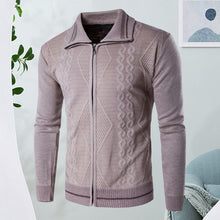 Load image into Gallery viewer, Lapel Zip Cardigan