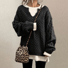 Load image into Gallery viewer, Slouchy Cable Knit Sweater