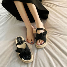 Load image into Gallery viewer, Elegant Bow Sandals with Platform Soles for Women
