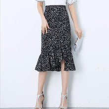 Load image into Gallery viewer, Women's Floral Irregular Fishtail Skirt
